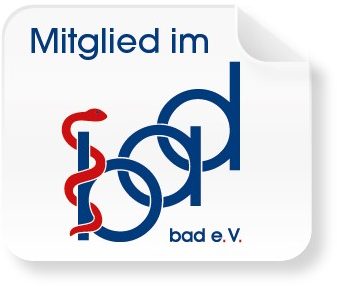 Ambulanter Pflegedienst Herzenszeit Frankfurt am Main Logo des Pflegeverbands bad e.V. – Mitglied Pflegedienst Herzenszeit Frankfurt am Main Ortsteil Griesheim
